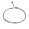 Pulsera Tennis plateada con circonitas brillantes