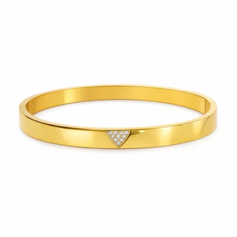 Pulsera Velum de acero inoxidable dorado con circonitas Inaya Complementos