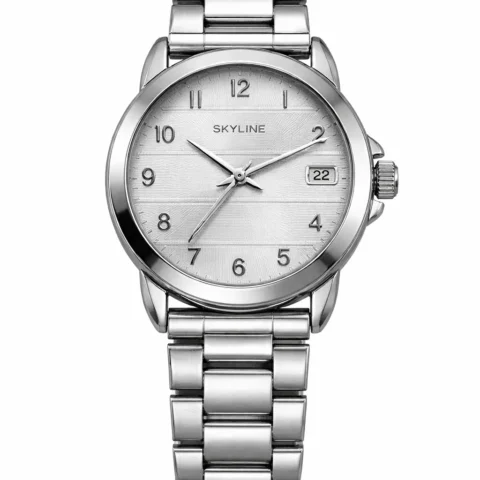 reloj Skyline Línea Steel acero inoxidable mujer fondo blanco