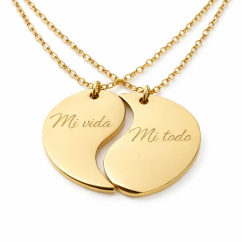 Collar Conexión Doble Dorado