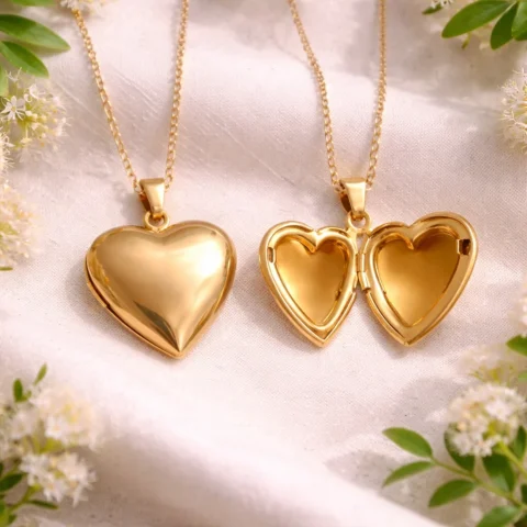 Collar Corazón Secreto dorado