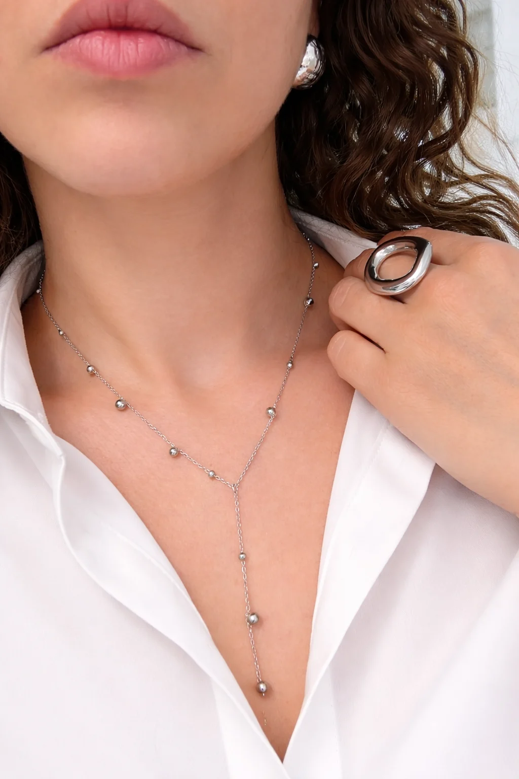 colgante mujer acabado plata