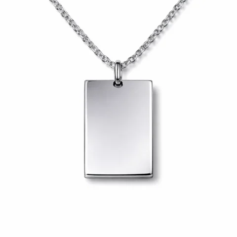 chapa lisa de acero inoxidable para grabar con cadena