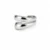 ear cuff doble plateado sin perforación acero 316L Lía Duo