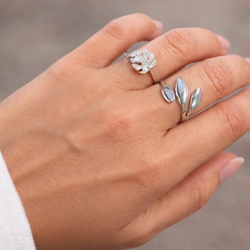 anillo plata mujer