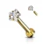 Labret dorado estrella en acero quirúrgico