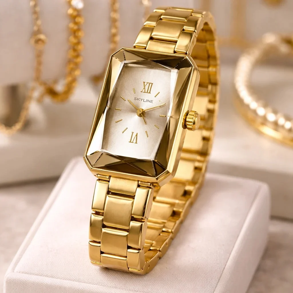 reloj mujer dorado